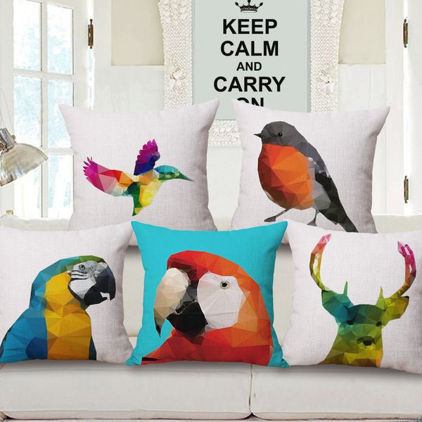 

northern europe color intrigue abstract birds pillow to work in an office sofa colour cushion automobile cotton back cushion heavy pillow