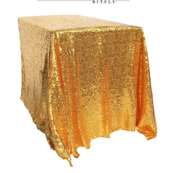 

table cloth 228*335cm(with splice) l wedding square tablecloth gold silver champagne tablecloth sequins pe party layout wedding props