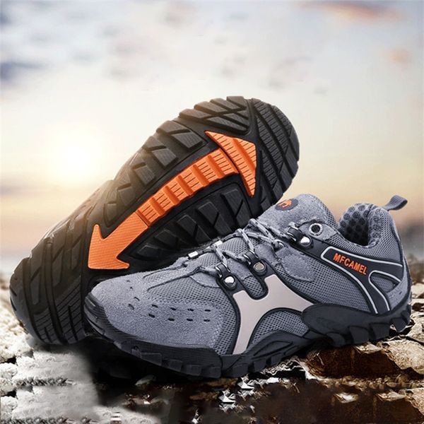 

new 2019 hiking shoes men outdoor hunting trekking climbing off-road sneakers youth damping non-slip resistant sports shoe cheap