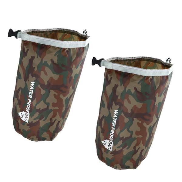 

2pcs set waterproof dry bag sack for canoe boating kayaking floating 10l 20l