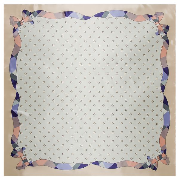 

scarves 90cm * 90cm little ribbon bow silk scarves large square scarf 752, Blue;gray