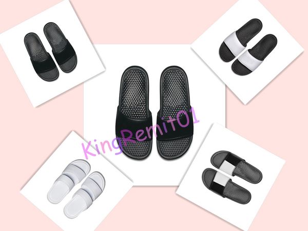 

2019 men women designer benassi ultra slippers black white pink for summer beach l shower room indoor non-slip mens sandals