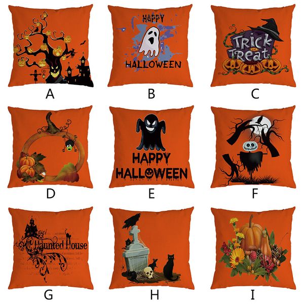 

halloween cushion cover home bedroom holiday gift decor pillow cases ghost pillow case sofa waist throw cushion cover home decor