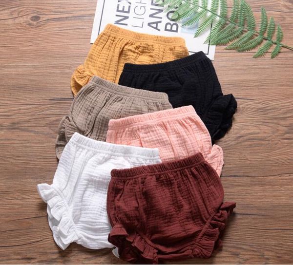 Baby-Designer-Shorts, Sommer-Shorts für Mädchen, einfarbiges Design, passend zu 100 % Baumwolle, Sommer-Shorts für Babys, Mädchen, in mehreren Farben