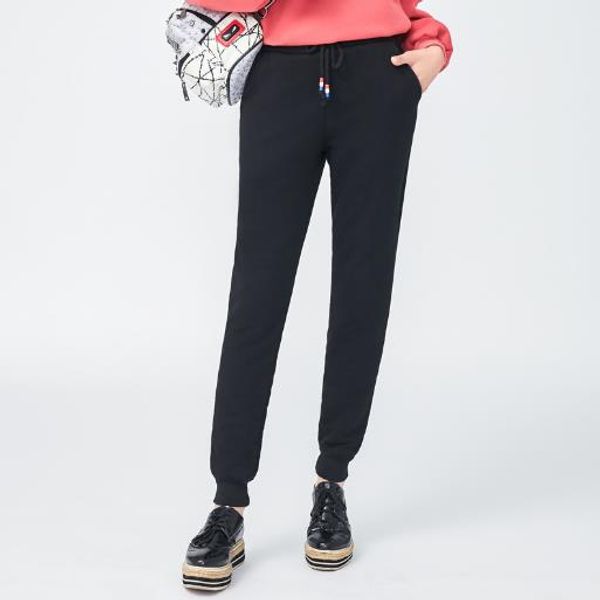 

women pants 2020 women winter wear thicken plus velvet harem sweatpants elegant ladies outwear wear oversized pants j538, Black;white