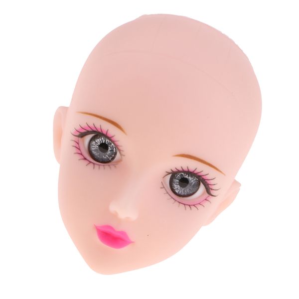 

ooak girl doll jointed head sculpt with gray eyes for 1/6 bjd doll, msd accessory