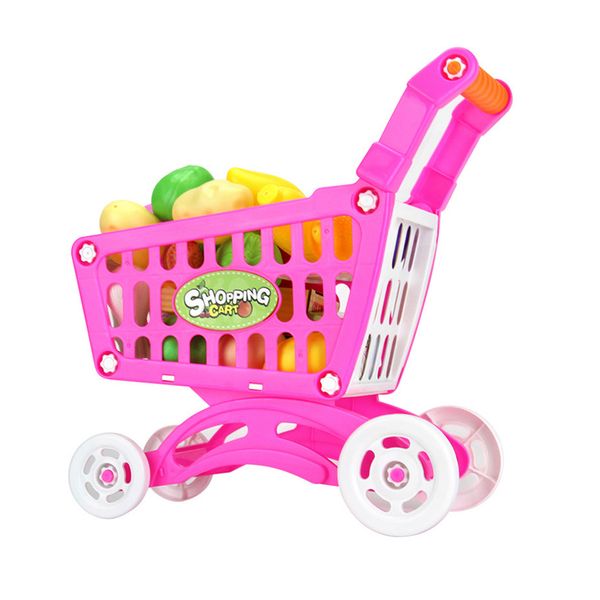 

fruit vegetable food shopping trolley reusable role play pretend kids toys
