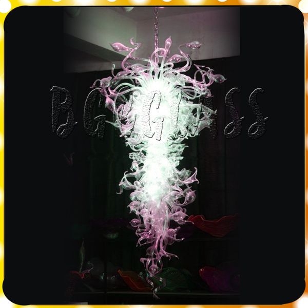 

ac 110v 120v 220v 240v customized colore livingroom art deco 100% mouth blown borosilicate luxury hand blown glass chandelier light for sale