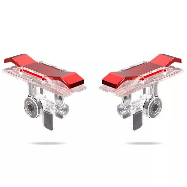 

e9 2pcs metal джойстик игровой контроллер для pubg мобильный телефон смартфон для ios android shooter кнопка пожарной триггеры - покрытие