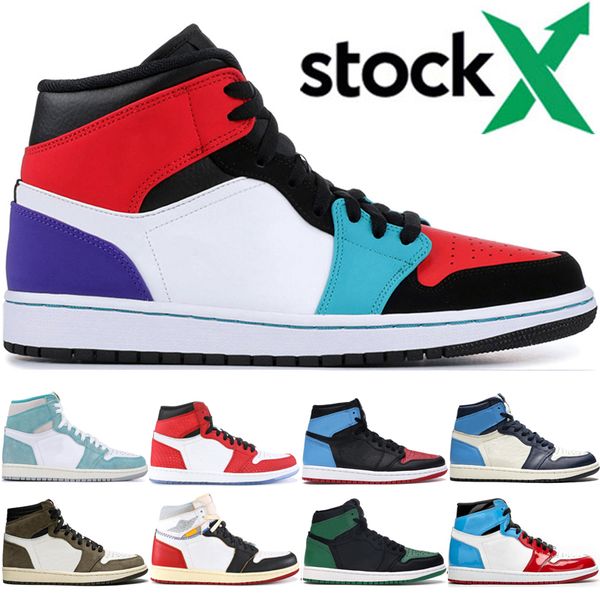 

мужчины женщины многоцветной ботинки баскетбола 1s мужские obsidian unc бесстрашный phantom 1 кауай леонард nrg-red gold toe спортивные крос