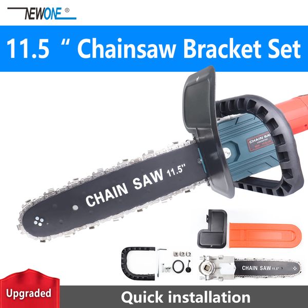

upgrade electric saw parts 11.5 inch m10/m12/m14 chainsaw bracket changed angle grinder into chain saw converter