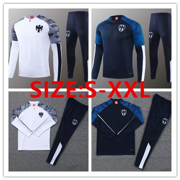 

new 19 20 monterrey tracksuit soccer jacket d.pabon r.funes mori football shirt 2019 2020 monterey training suit wears football jacket, Black