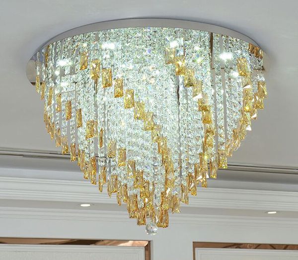 2019 Led Crystal Chandelier Lamp Circular Spiral Lighting Ceiling