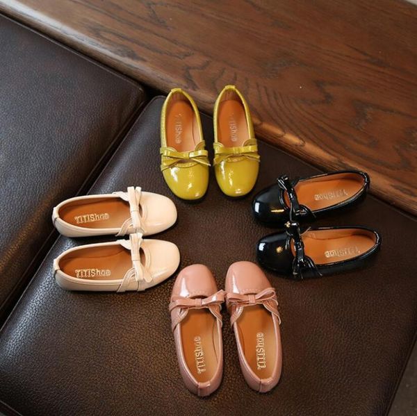 

new summer autumn children shoes girls sandals bow princess leather shoes girls casual dance sweet princess, Black;grey