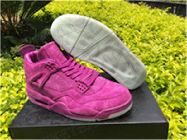 

j4 womens wans basketball shoes lavender handsome packaging sneakers with box