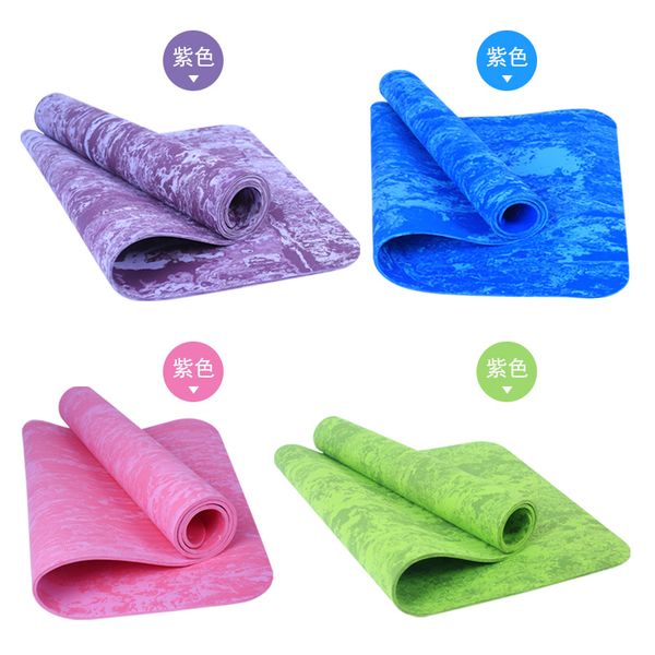 

tasteless tpe 185cmx80cm*8mm yoga mat camouflage fitness mat 8mm thickening increase wide anti-skid sports yoga