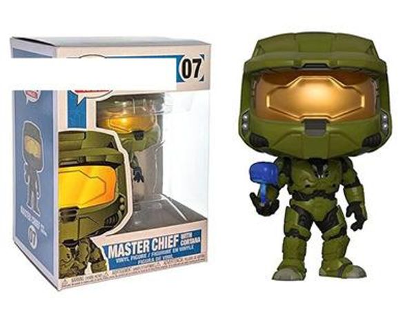 

kawaii funko pop halo master chief action anime figure toy for kids office doll car decoration toys #07