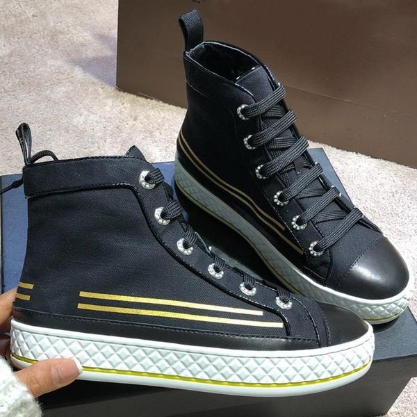 Top Damen Leinwand High Luxus Großhandel Lammfell Sneaker Herren Stoff Atmungsaktive Hochwertige Trainer Designer Mode Schuhe Streifen Stiefel Schuhe dxQeBCroW