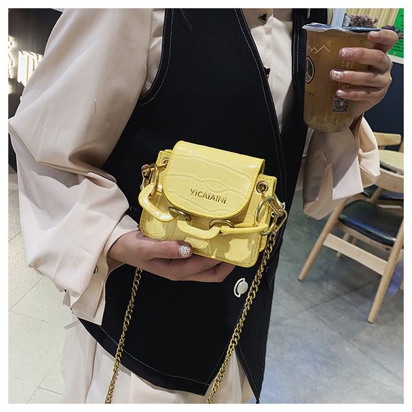 

high stones pattern pu leather crossbody bag women chain shoulder messenger bag mini purse ktc 66