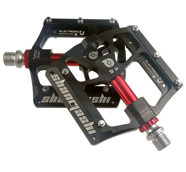 

mountain bike six bearing pedal aluminum alloy pedals with three bearings for bicycles flat comfort pedal