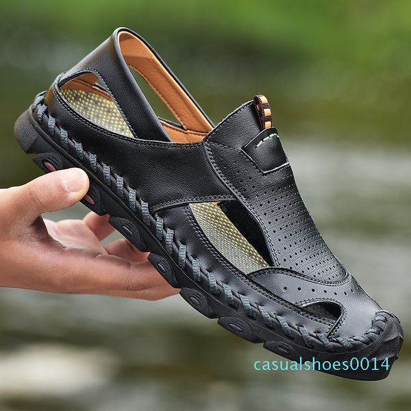 

sandles masculina transpirables sandalsslippers erkek sandalet sandali da sandalen sandalia zandalias uomo male sandel sandale c14, Black
