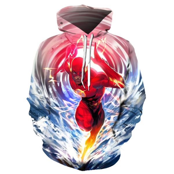 

3d printing autumn and winter hoodies fashion anime sweatshirt 3d pullover men and women street style sportswear, Black