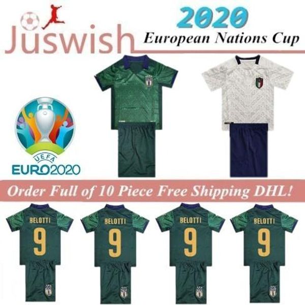 

kids 2020 new italy soccer jerseys insigne immobile 19 20 de rossi third renaissance belotti totti boys football kits shirt mayorista, Black