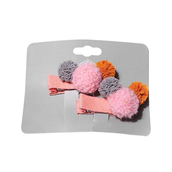 

girls pin cartoon small hair candy color ball children's duckbill clips hair pins girl bangs clip card accessories, Slivery;white