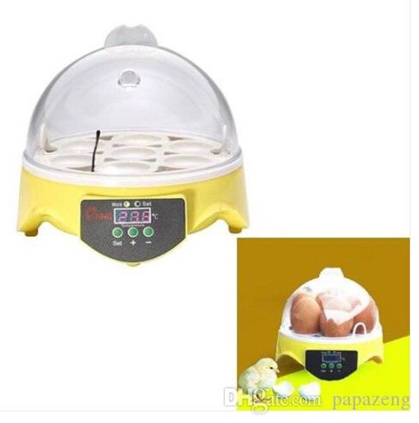 

2019 wholesales unique automatic 7 eggs turning incubator chicken hatcher temperature control eu plug