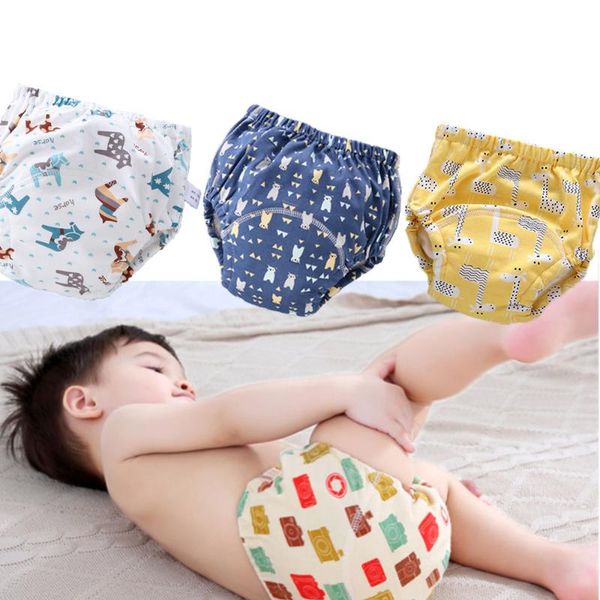 

baby diapers 6 layer waterproof reusable baby cotton training pants infant shorts underwear cloth diaper child nappies changing