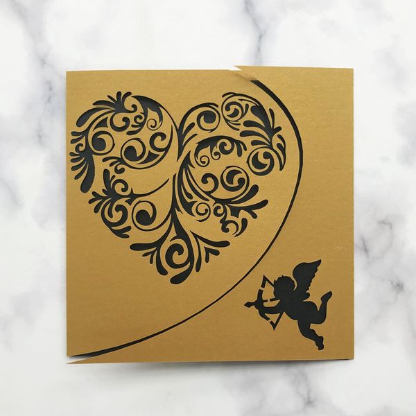 

20шт изысканная жемчужная бумага романтическая тема любви пригласительный билет украшение свадебная помолвка день рождения юбилей пригласите, Black