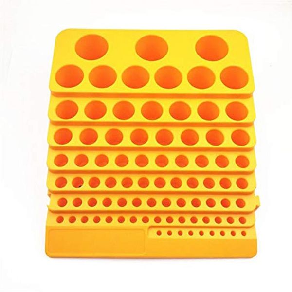

rack storage desk85 holes milling cutter tool box drill bit multifunction reamer organiser accessories plastic thickened