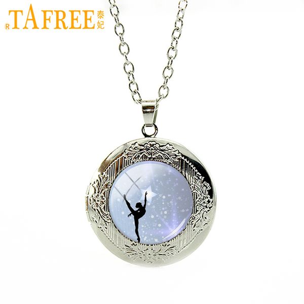 

TAFREE женщины подвески подарки балерина медальон кулон художественная гимнастика