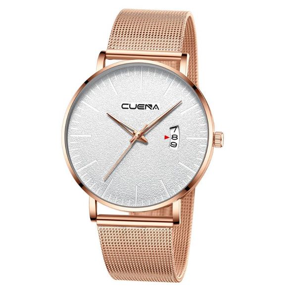 

men watches classic stainless steel dial quartz watch casual male calendar business clock relogio masculino gift /d, Slivery;brown