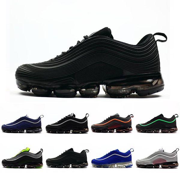

triple black cushion undefeated ultra og 97s plus mens running shoes vpm sports jogging walking blue mens trainers athletic sneakers 40-47