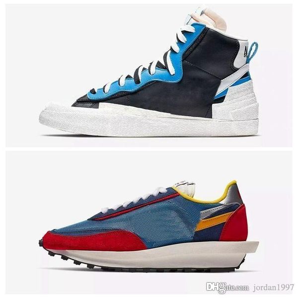 

nldwf1 2019 года выпуска аутентичные blazer mid high sacai legend blue с dunk снежный пляж ld waffle мужские баскетбольные кроссовки bv0072