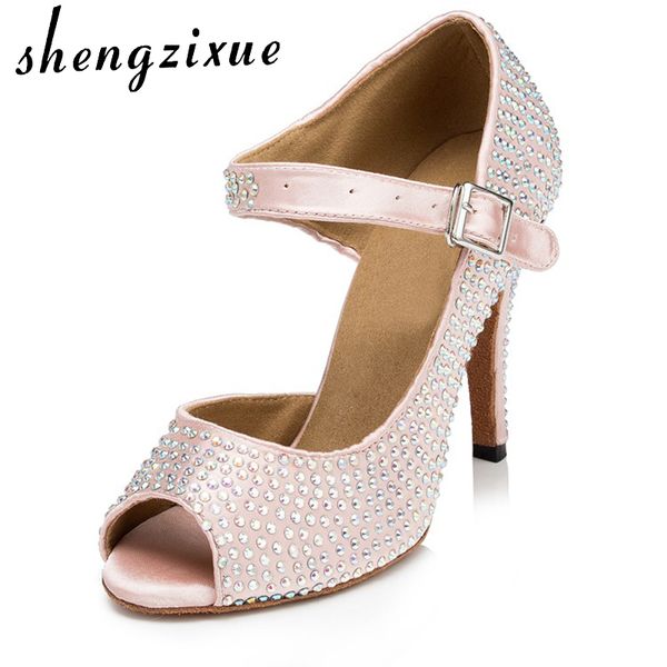 

wuxijiao women in the diamond high - heeled shoes latin dance shoes square dance modern