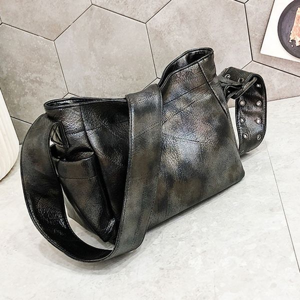 

retro pu leather cross body bags women new luxury embossed pu leather bags large-capacity shoulder bag casual messenger bag a1