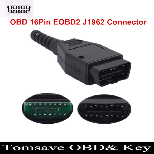 

бесплатная доставка 3 шт. / лот obd 16pin eobd2 obdii obdii obd2 j1962 разъем штекер адаптер
