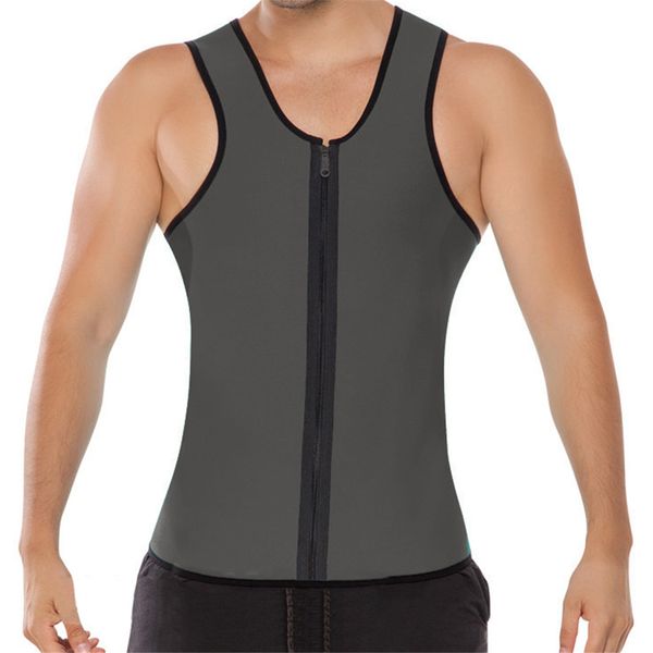 

s- 5xl large plus size men's sport suit sportwear sweatshirt running vest sweat enhancing waist trainer sauna suit male m04, Black;blue