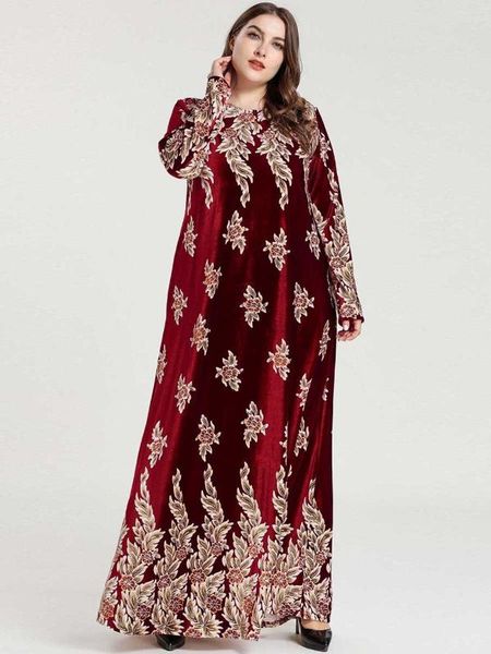 

modest holiday fashion muslim dress vestidos for girls, Red