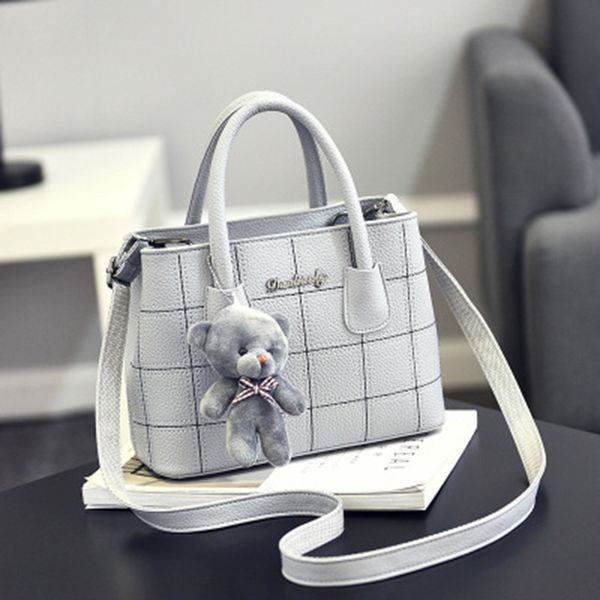 

2019 sleek minimalist pu shoulder bag casual diagonal female bag fashion embroidery thread handbag rhombic small square