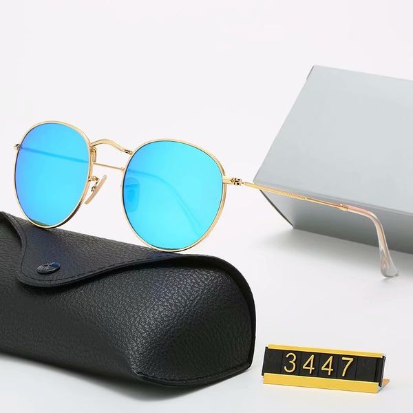 

3447 sunglasses vintage pilot polarized uv400 protection men women sun glasses with box case