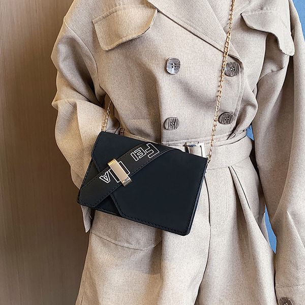 

korean version women shoulder bag fashion wild messenger bag crossbody handbag for ladies hasp cover small square bags woman