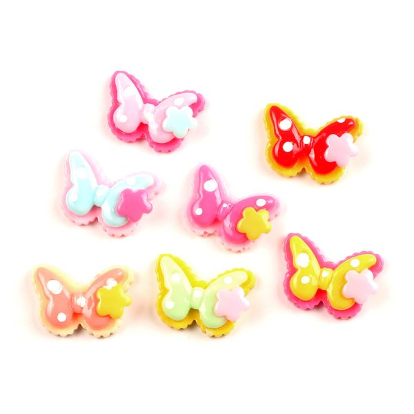 

50pcs mixed butterfly resin flatback cabochon jewelry findings scrapbooking for jewelry making charms pendants accessories diy, Blue;slivery