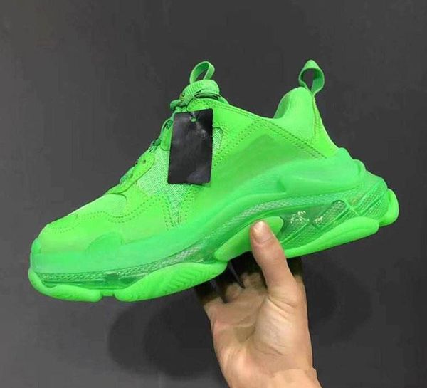 

Pari 2019 cry tal bottom triple lei ure hoe luxury dad hoe platform triple neaker for men women vintage kanye old grandpa hoe