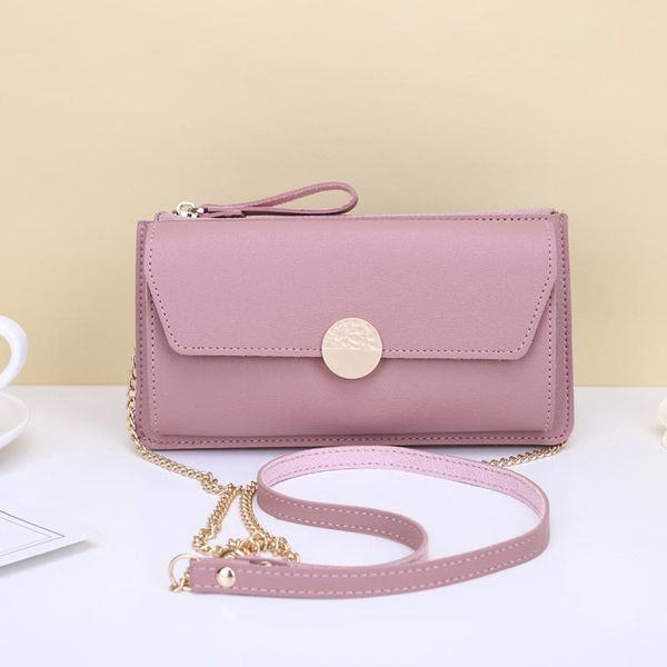 

new ladies crossbody bag fashion chain ladies handbag wallet buckle messenger bag shoulder mobile phone bags small bags female