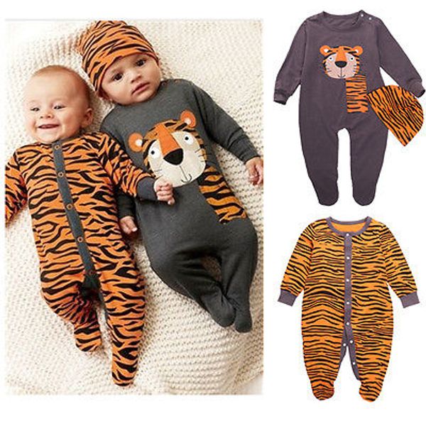 

newborn baby boy girl clothes outfit jumpsuit bodysuit hooded clothes 0-3y, Blue