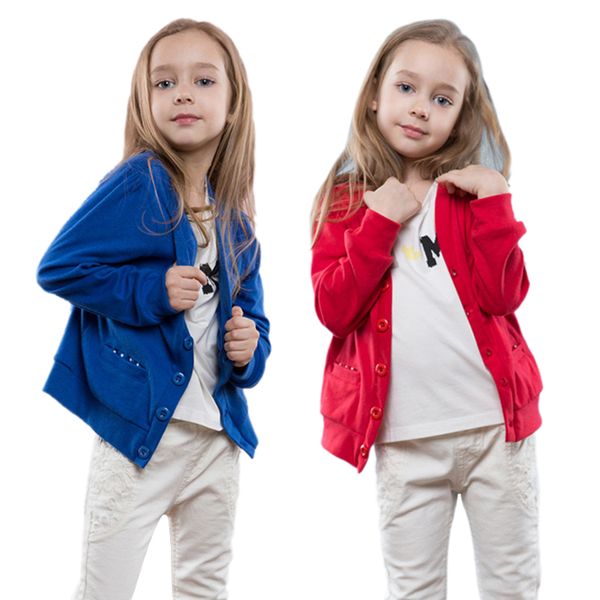 

autumn winter cotton baby girls sweater baby children's clothing boys girls knitted cardigan sweater kids wear new, Blue