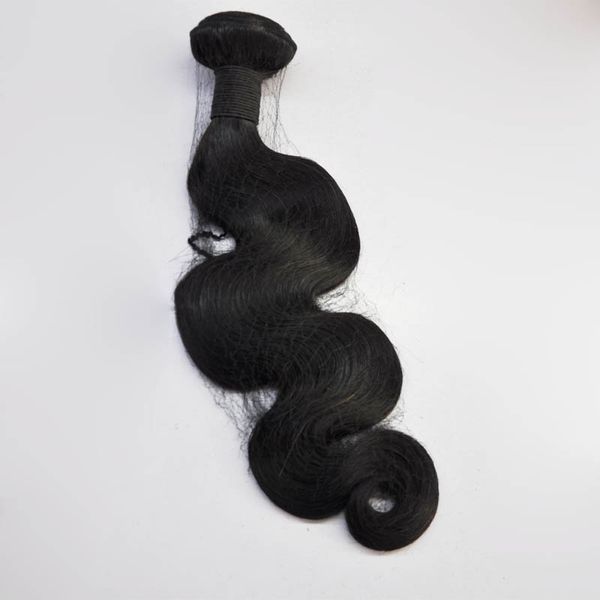 Оптовая цена 8A бразильская волна тела человеческие пачки волос WEAVES 1 кг 10 штурмовиков Лот натуральный черный цвет нормальный сорт качества волос 100 г / шт.